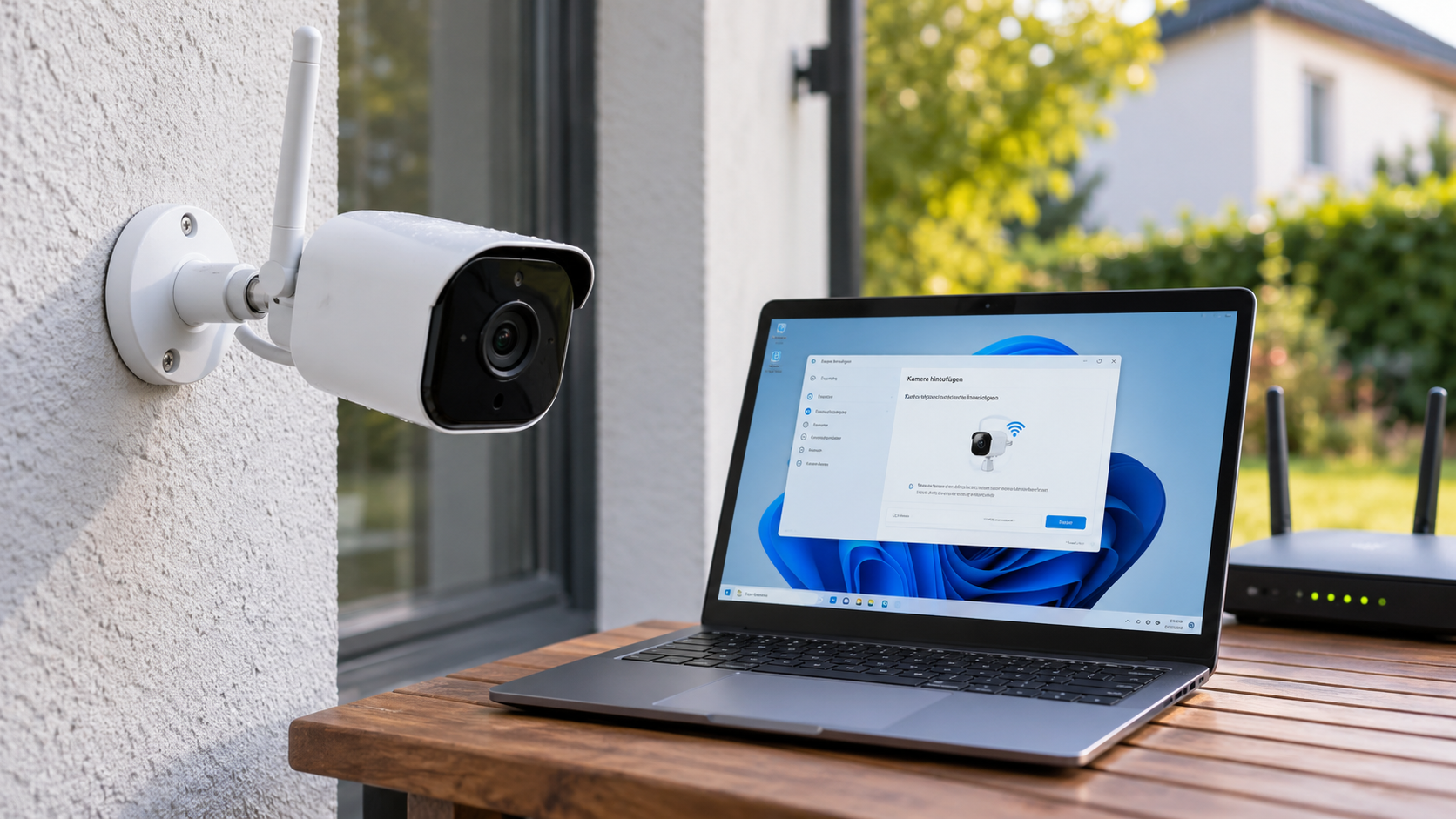 WLAN-Außenkamera einrichten unter Windows So klappt die Verbindung mit Router, App und Heimnetz